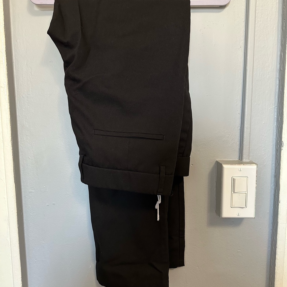 Black Dress Pants with Straight Leg